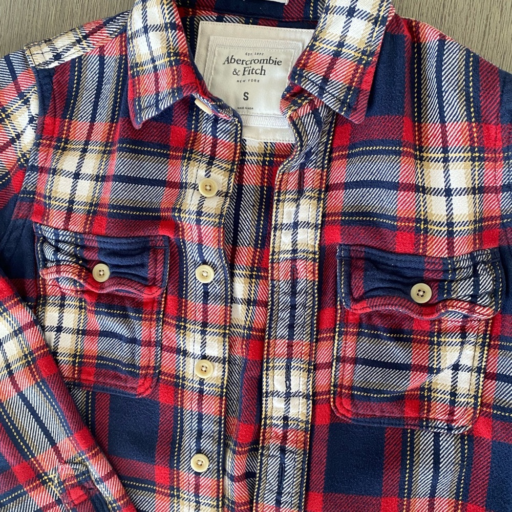Abercrombie plaid fleece/jacket